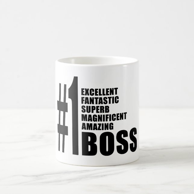 Bosses Birthdays Gifts : Number One Boss Coffee Mug (Center)