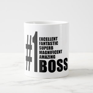 Bosses Birthdays Gifts : Number One Boss Large Coffee Mug