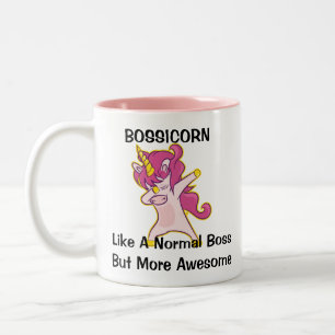 Bossicorn Like A Normal Boss But More Awesome Two-Tone Coffee Mug