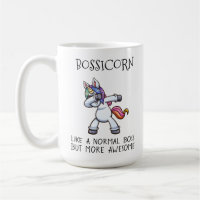 Bossicorn Mug Like A Normal Boss But More Awesome 