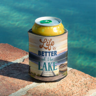Bossman's Life is Better On The Lake Can Cooler