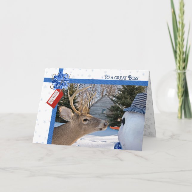 Boss's Christmas Holiday Card (Front)