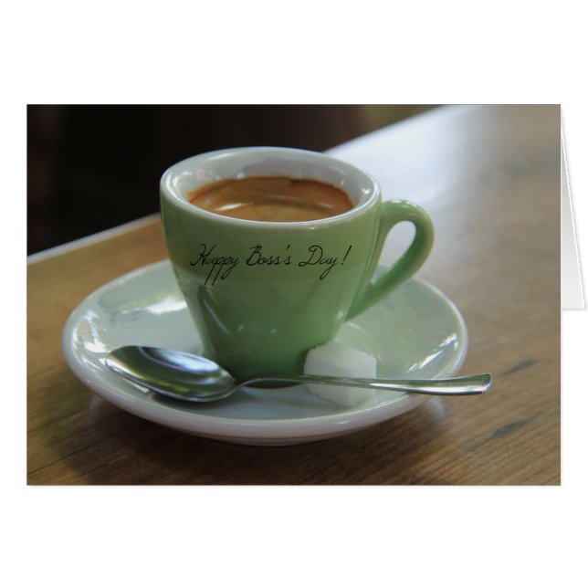 Boss's Day Coffee Card (Front Horizontal)
