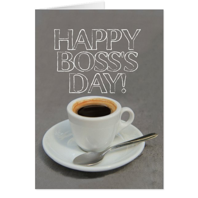 Boss's Day Coffee Card (Front)