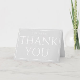 Boss's Day From All of Us / Thank You Card