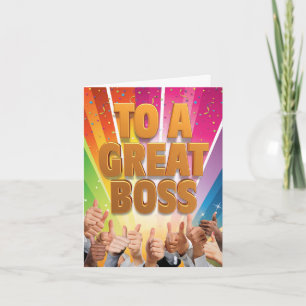 Boss's Day Greeting Card - Great Boss