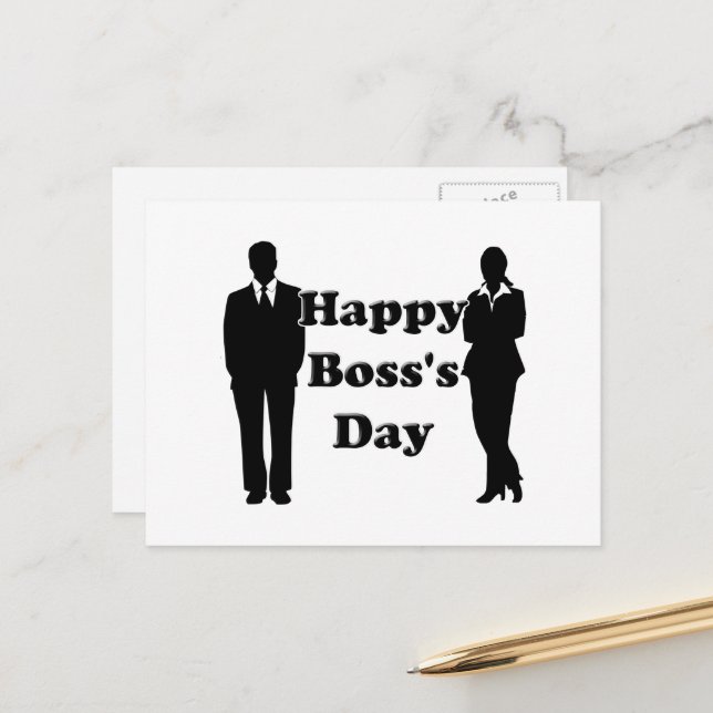 Boss's Day Postcard (Front/Back In Situ)