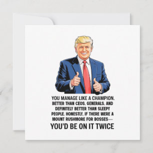 Boss's Day Thank you Boss Card