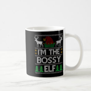 Bossy Elf Matching Family Group Christmas Party Pa Coffee Mug