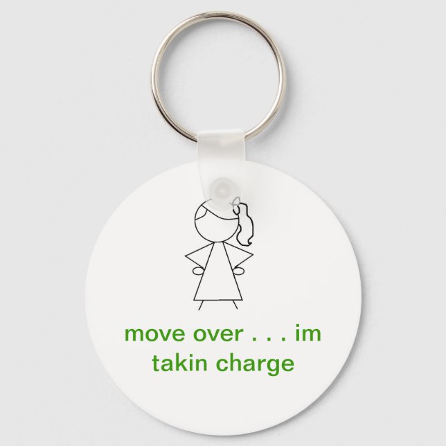 Bossy Girl Keychain (Front)