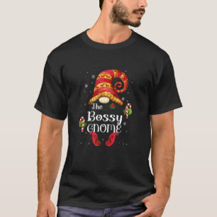 Bossy Gnome Matching Family  Christmas Gnome Pjs T-Shirt