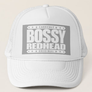 BOSSY REDHEAD - I'm Dominant Fiery Phoenix Rising Trucker Hat