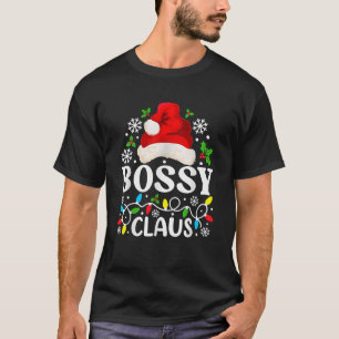 Bossy Santa Claus Funny Christmas Family Matching T-Shirt