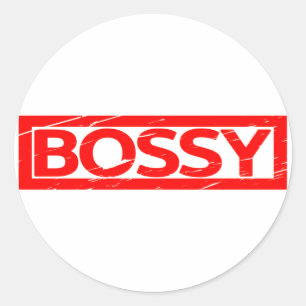 Bossy Stamp Classic Round Sticker