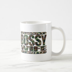 BOSSY WIFE - I Wear The Tight Yoga Pants, Not Him Coffee Mug