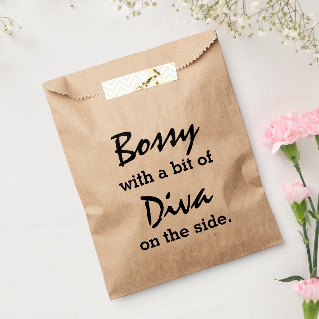 Bossy With A Bit Of Diva  Favour Bags (Sealed)