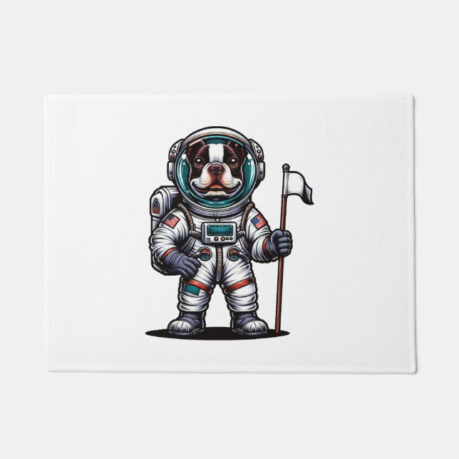 Bostie Astronaut  Doormat (Front)
