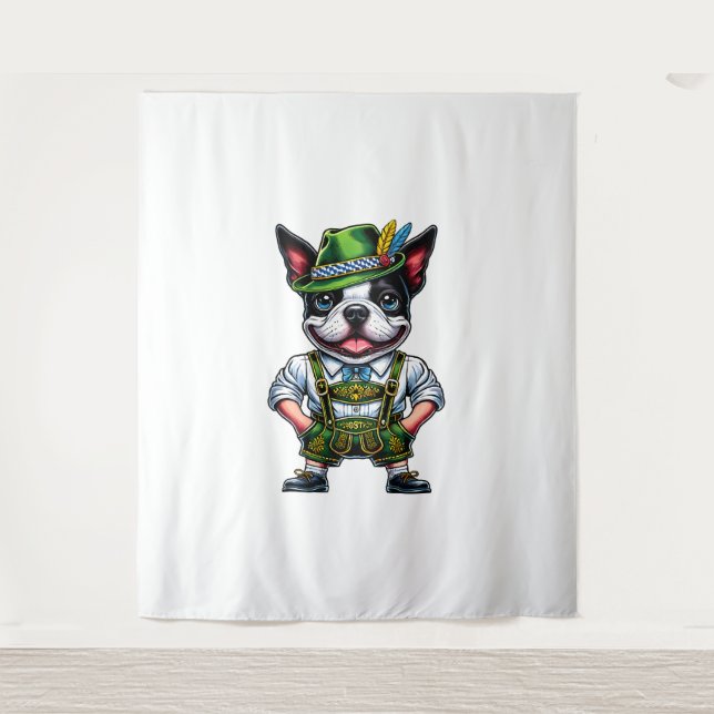 Bostie In Costume Tapestry (Front)