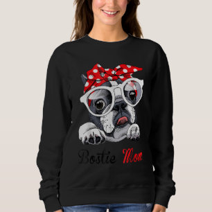 Bostie Mum Cute Boston Terrier Dogs Sweatshirt