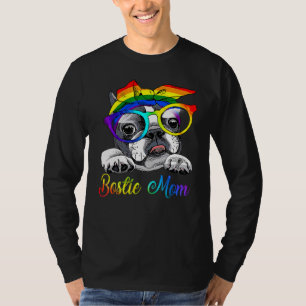 Bostie Mum For Lgbt Pride Boston Terrier Dogs T-Shirt