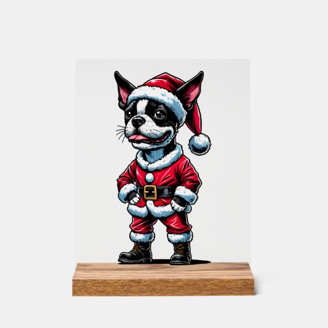 Bostie Santa Claus Acrylic Sign (Front)