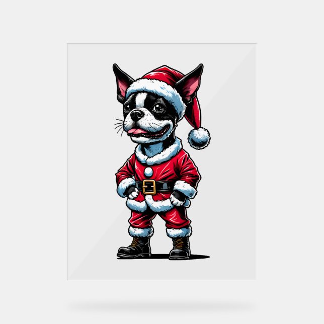 Bostie Santa Claus Acrylic Sign (Front)