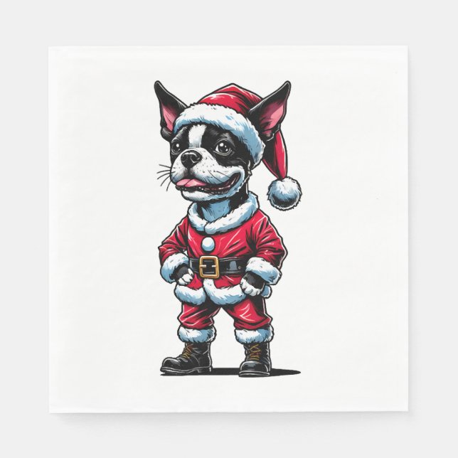 Bostie Santa Claus Napkin (Front)