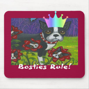 Bosties Rule! Boston Terrier Mousepad