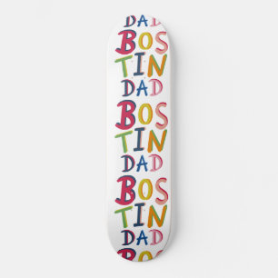 Bostin Dad Black Country Words Skateboard