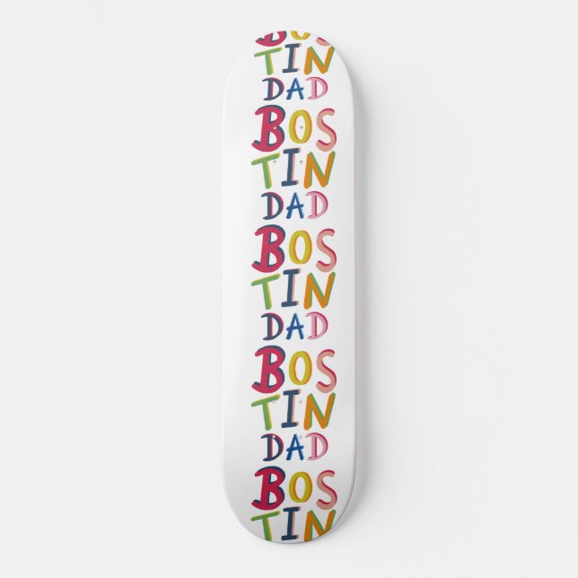 Bostin Dad Black Country Words Skateboard (Front)