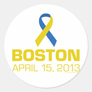 BOSTON 04/15/2013 CLASSIC ROUND STICKER