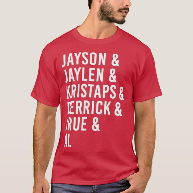 Boston 2024 Jayson Jaylen Krystaps Derrick Jrue Ba T-Shirt (Front)