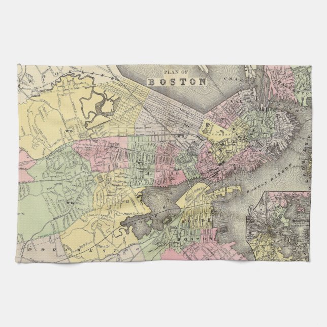 Boston 3 tea towel (Horizontal)