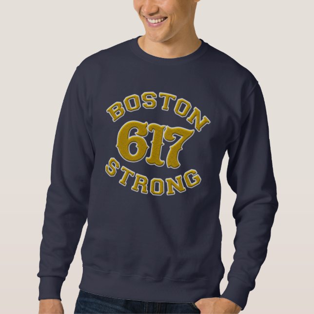 BOSTON 617 STRONG 3D Patch Sweatshirt (Front)