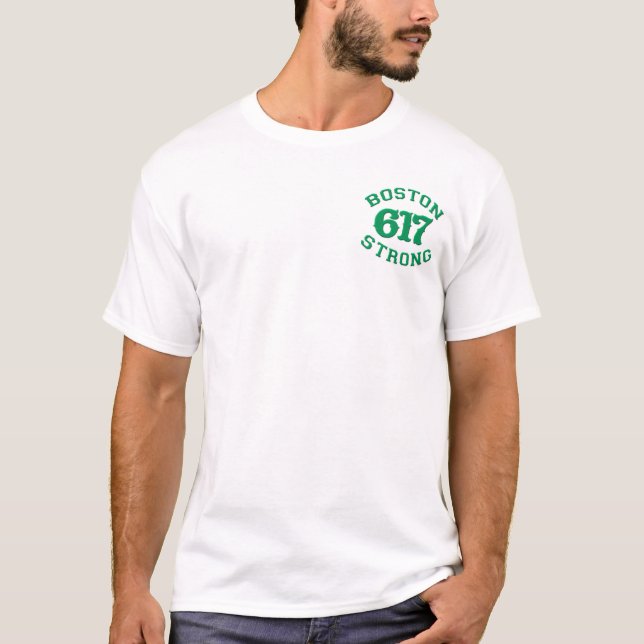 BOSTON 617 STRONG 3D Patch T-Shirt (Front)