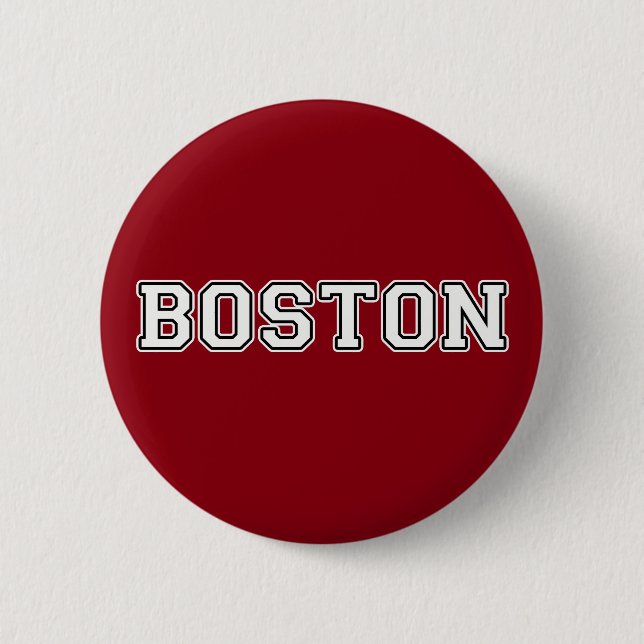 Boston 6 Cm Round Badge (Front)