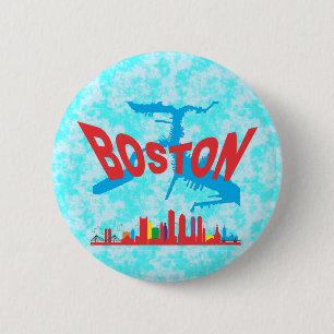 Boston 6 Cm Round Badge