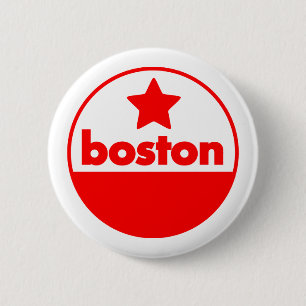 Boston 6 Cm Round Badge
