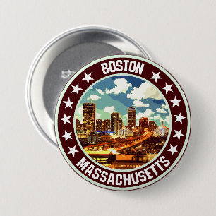 Boston                                             7.5 cm round badge