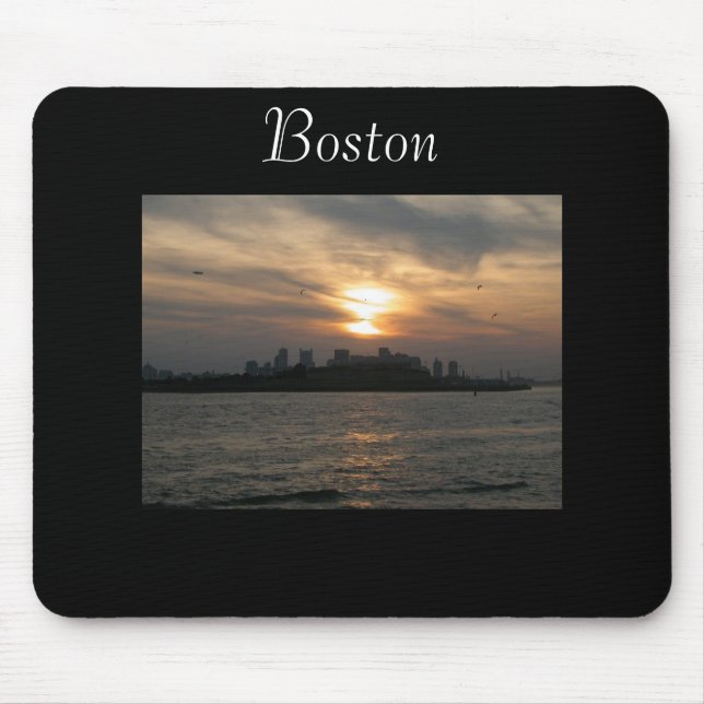 boston_a_glow, Boston Mouse Mat (Front)