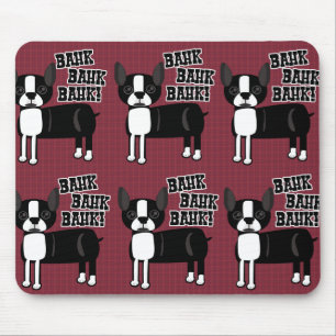 Boston Accent Terrier Pattern Mouse Mat
