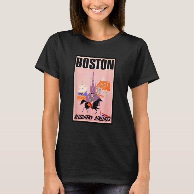 Boston American History Paul Revere Massachusetts  T-Shirt (Front)