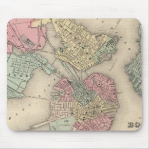 Boston and Adjacent Cities Mouse Mat