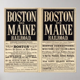 Boston and Maine Railroad Poster