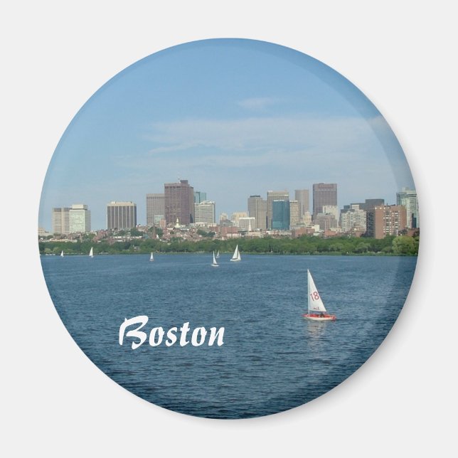 Boston and the Charles River Magnet (Front)