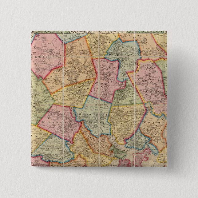 Boston and vicinity 15 cm square badge (Front)