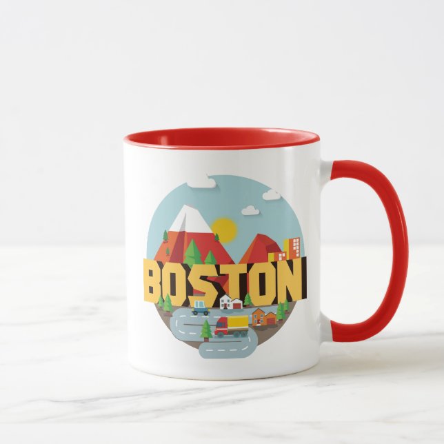 Boston As A Destination Mug (Right)