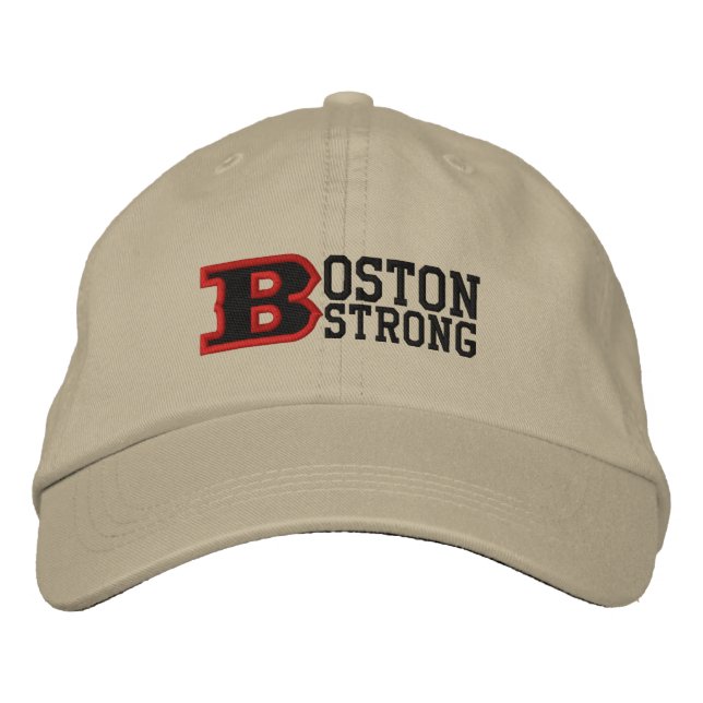 BOSTON B STRONG Embroidered Cap (Front)