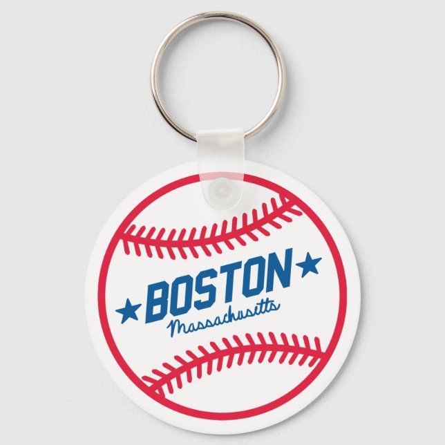 Boston Baseball Key Ring (Front)