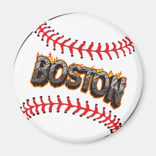 Boston Baseball Magnet